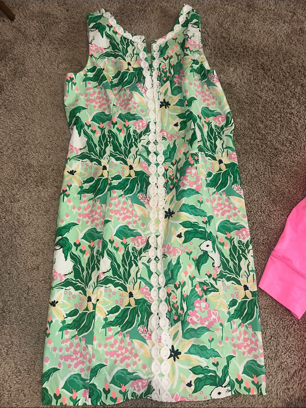 Women’s crown and ivory dress with rabbits size 14